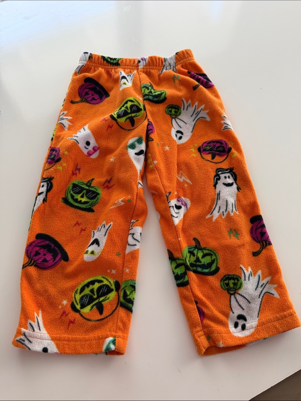 Halloween Ghost & Jack-O'-Lantern Fleece Pajama Pants